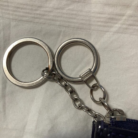 Coach Poppy Tartan Keychain Wallet Coin Purse - Picture 11 of 12